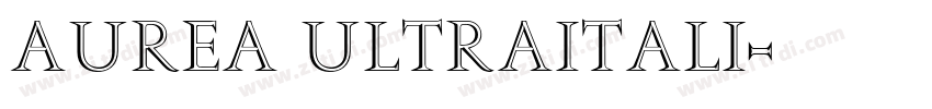 Aurea UltraItali字体转换